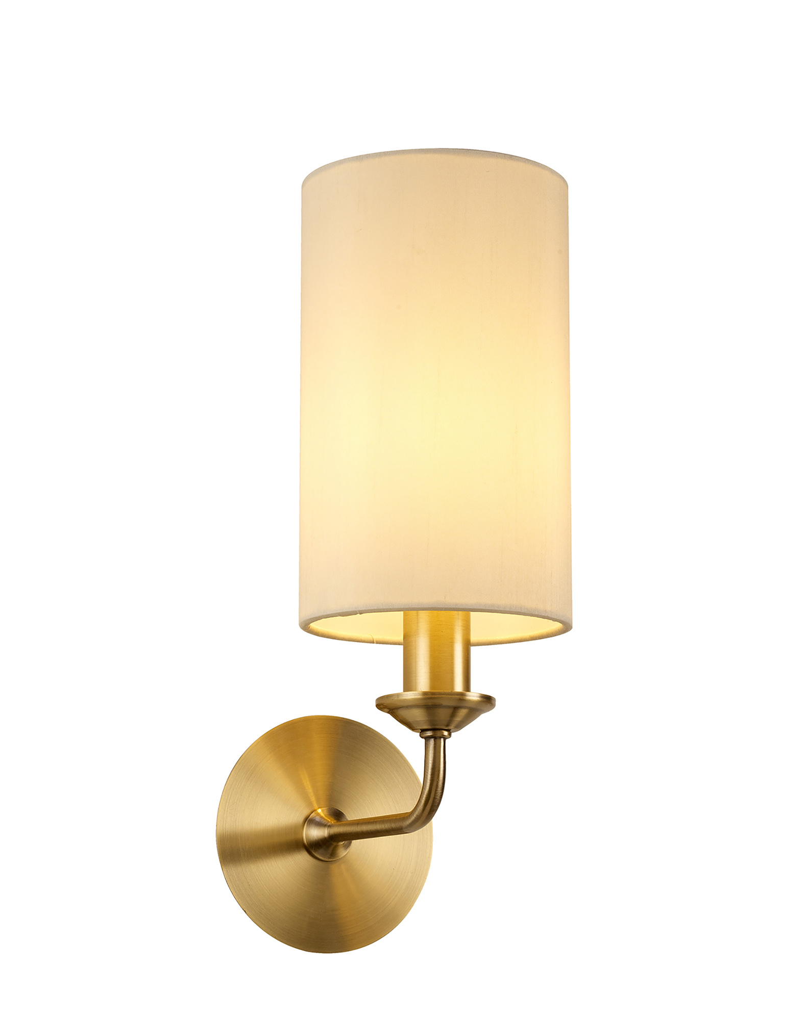 DK0038  Banyan Wall Lamp 1 Light Antique Brass, Ivory Pearl